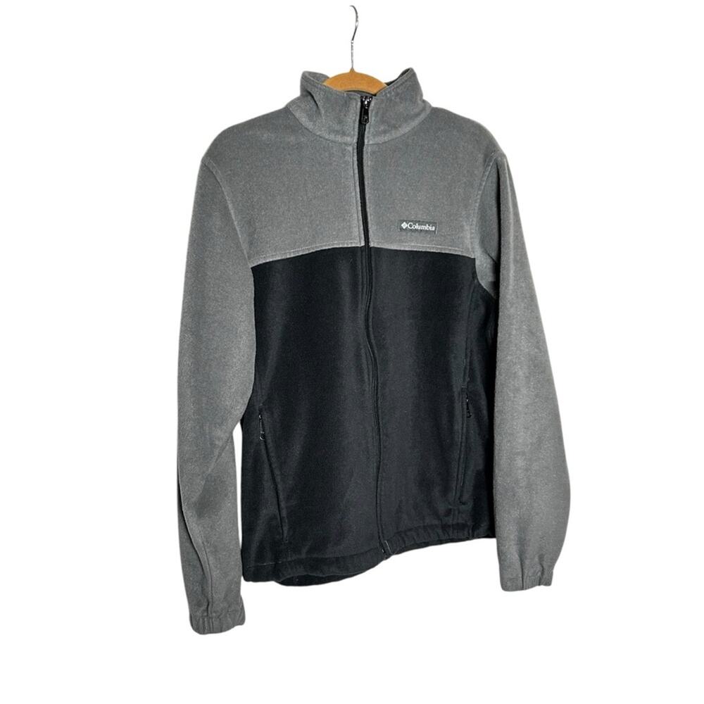 Columbia Gray & Black‎ Color block Full Zip Jacket Size Medium